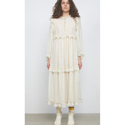 Stella Nova Barbara Midi Dress - Vanilla