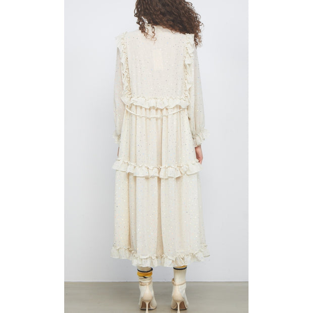 Stella Nova Barbara Midi Dress - Vanilla
