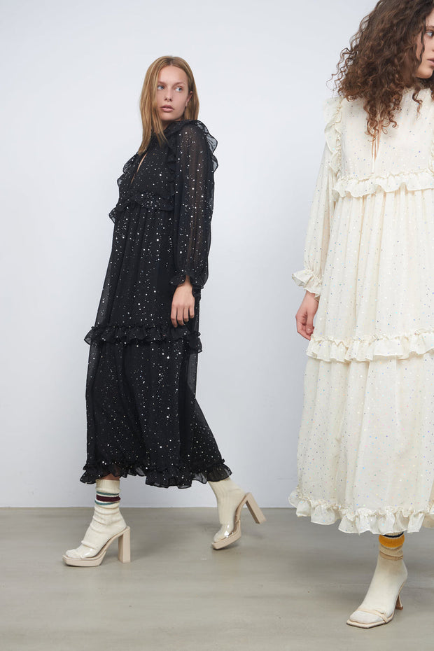 Stella Nova Barbara Midi Dress - Vanilla