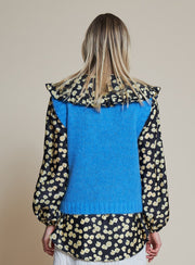 Stella Nova Ceci Knitted Vest Top Clear Blue