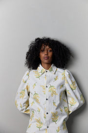 Stella Nova Sara Sia Shirt in White Mimosa