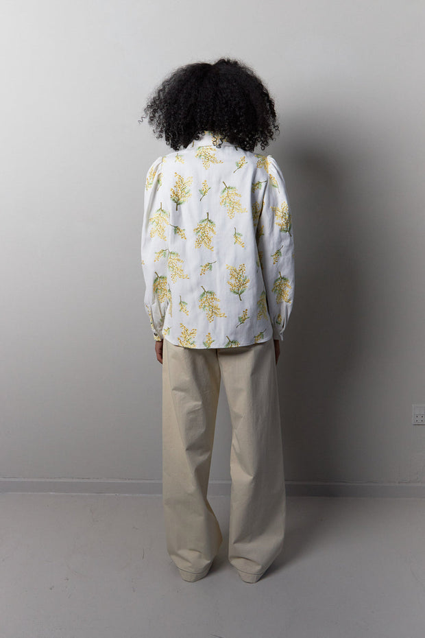 Stella Nova Sara Sia Shirt in White Mimosa