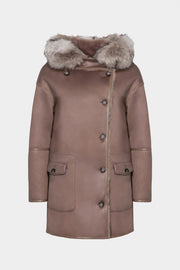 Urbancode Reversible Duffle Coat in Mole