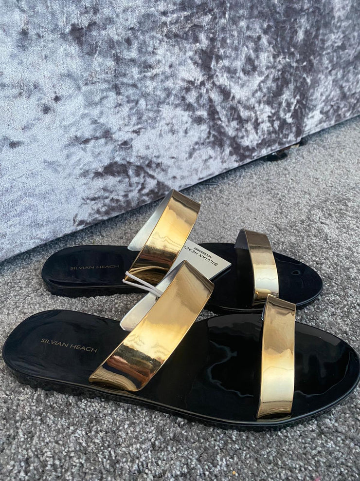 Silvian Heach Clelia Sandals in Gold