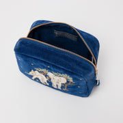 Elizabeth Scarlett Baby Elephant Conservation Cosmetics Bag in NAVY