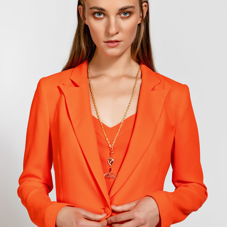 Access Fashion Olivia Blazer in Orange